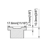 90° Header Corner Bracket — ACE90 — view 3