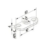 Handrail Saddle — LS-CRADLE50-1 — view 2