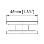 180° Glass to Glass Radius Corners Profile Glass Clamp — CV1302EPO — view 2