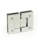 H4-Series Square Profile with Mesh 180° Glass to Glass Shower Door Hinges — H4202E — view 1