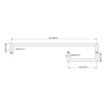 With Metal Washers Square Profile Pull & Towel Bar Combo 20*20*6/8*18/24 — FCD-20x6/8x18/24 — view 8
