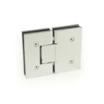 H13-Series Beveled Profile with Covers Glass to Glass 180° Square Profile Shower Door Hinges — H13B202E — view 1