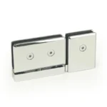H8-Series Beveled Profile With Radius Corners 180° Pivot Shower Door Hinges — H8102TF — view 1