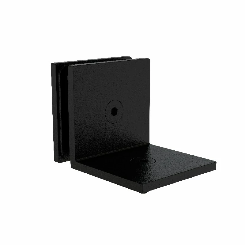 Shelf Bracket Glass to Wall Black — SB-S90W10B