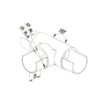 Round Rail Φ38.1mm Left & Right Adjustable Joiner — LS-AF-R38-H — view 2