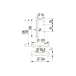 Post Standing 2205 Glass Spigots — LS-BRF — view 2