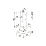 Square Floor-standing 316 Stainless Steel Spigots — LS-DSF — view 2