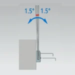 Wall Mounted Glass Spigot — ADJ-GW-GS — view 2