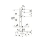 Zig-zag Stairs 12mm Glass Spigot — ADJ-STR-GS — view 3