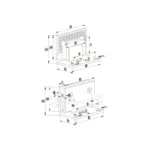 Glass Shower Door Hinge — SHC-90LM — view 2