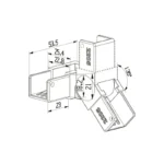 Square Top Rail 25x21mm Vertical Adjustable Joiner-Right — TR-HCVAJ-R — view 2