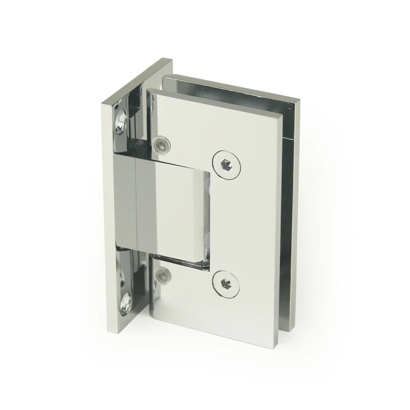 H10-Series Square Profile Glass to Wall Shower Door Hinges — H10201N