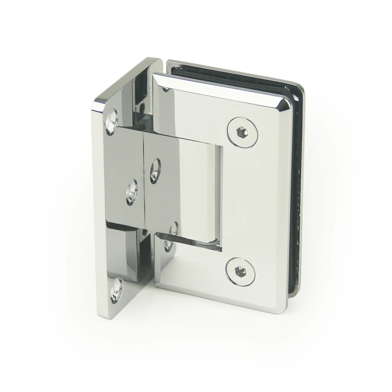 H1-Series Beveled Profile Glass to Wall Shower Door Hinges — H1101NP