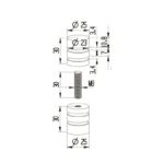 Glass Door Handle — SK-R25 — view 2