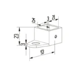 Square Wall Bracket — LS-NTR-SW — view 2