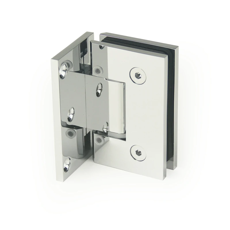 H30-Series Square Profile Glass to Wall Shower Door Hinges — H30A201NP