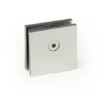 Mirror Chrome Finish Square Glass Clamp — CV3201Z — view 1
