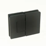 H8-Series Radius Corners Profile 180° Glass to Glass Shower Door Hinges — H8CDA302E — view 1