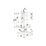 Square Floor-standing 304 Glass Spigot — LS-BSF — view 2