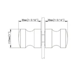 Back-to-Back Classic Shower Knob 25mm*30mm — NY24 — view 2
