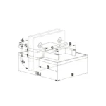 Shower Glass Hinges for Glass Panels Glass to Glass — SHC-180M — view 2