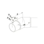 Handrail Post Connectors — LS-NTR-R42.4-8 — view 2