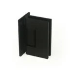 H14-Series Black Adjustable Allen Set Screws Square Profile Glass to Wall Shower Door Hinges — H14A201N — view 1