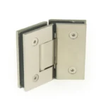 H1-Series 135° Glass to Glass Square Profile Shower Door Hinges — H1ZB135 — view 1