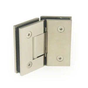 H1-Series 135° Glass to Glass Square Profile Shower Door Hinges — H1ZB135