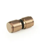 Brushed Champagne Gold Back to Back Modern Shower Knobs — NY32 — view 1