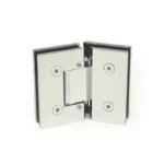 H14-Series Beveled Profile with Covers Glass to Glass 135° Square Profile Shower Door Hinges — H14A202M — view 1