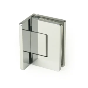 H8-Series Radius Corners Profile Glass to Wall Shower Door Hinges — H8CDA301NP