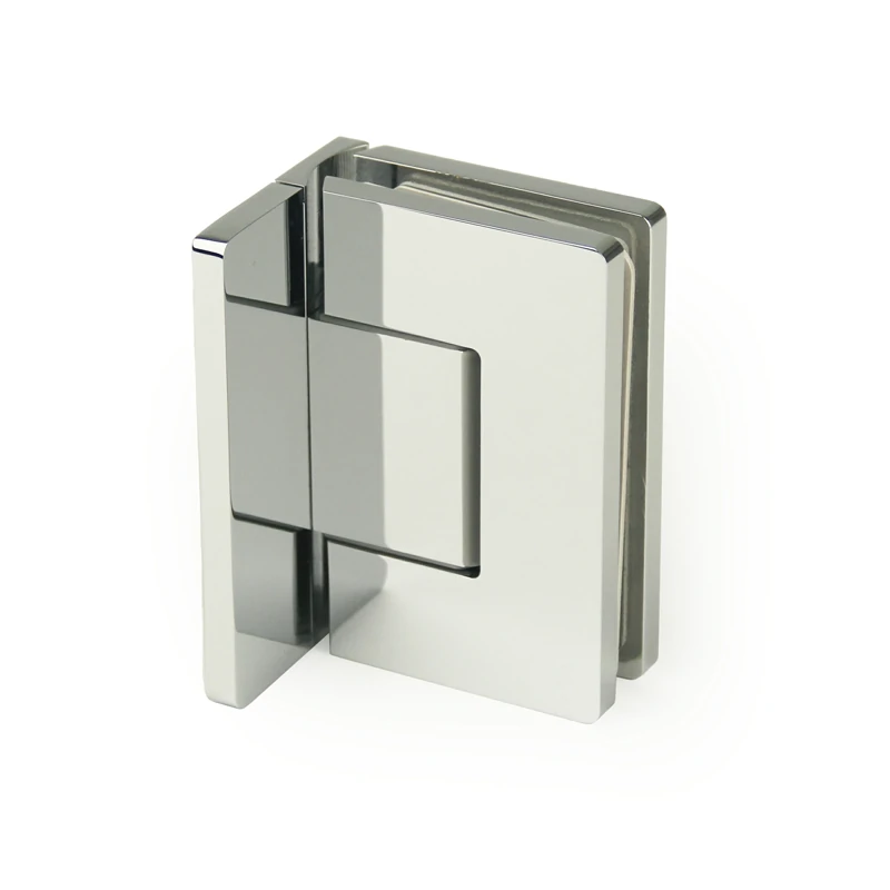 H8-Series Radius Corners Profile Glass to Wall Shower Door Hinges — H8CDA301NP