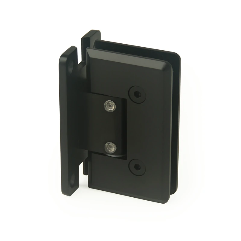 H10-Series "H" Full Back Plate Glass to Wall Shower Door Hinges — H10A101BNH