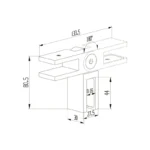 Adjustable Glass Clamps — C-S180A — view 2