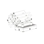 Shower Hinge Glass to Glass — SHC-135M — view 2
