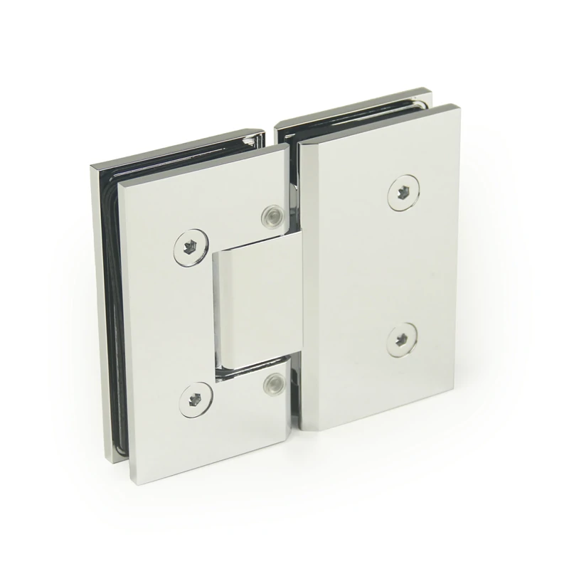 H10-Series Square Profile 180° Glass to Glass Shower Door Hinges — H10DA202NH