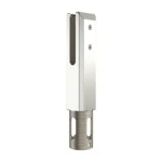 Square In-ground White Pool Fence Spigots — LS-BSC-L — view 1
