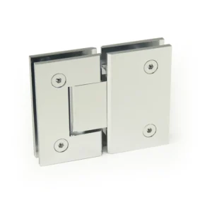 H8-Series Square Profile 180° Glass to Glass Shower Door Hinges — H8202E