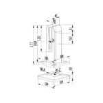 Square Floor-standing Glass Panel Spigots — LS-QSF — view 2