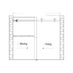 Wall Mount 180° Sliding Shower Door Kits — ASD43 — view 8
