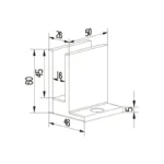 Clamp For Glass Shelves — C-S90W — view 2