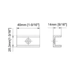 Square Wall Mount U-SHAPE Shower Glass Clamp — AU14201HYD — view 2