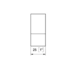 90° "T" Sleeve-Over Bracket Shower Glass Clamp — AU14203T — view 3