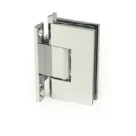 Beveled Profile with Covers "H" Full Back Plate Glass to Wall Shower Door Hinges — H10DSA201N — view 1