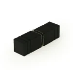 Black Back to Back Square Shower Knob 25mm*25mm*43mm — NF06 — view 1