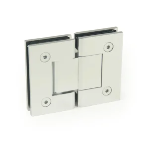 H1-Series 180° Glass to Glass Square Profile Shower Door Hinges — H1ZB180
