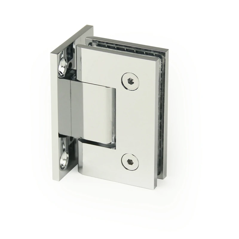 H4-Series Square Profile with Mesh Glass to Wall Shower Door Hinges — H4201N